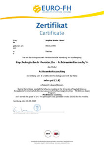 EuroFH_Psychologische Beraterin - Achtsamkeitscoaching